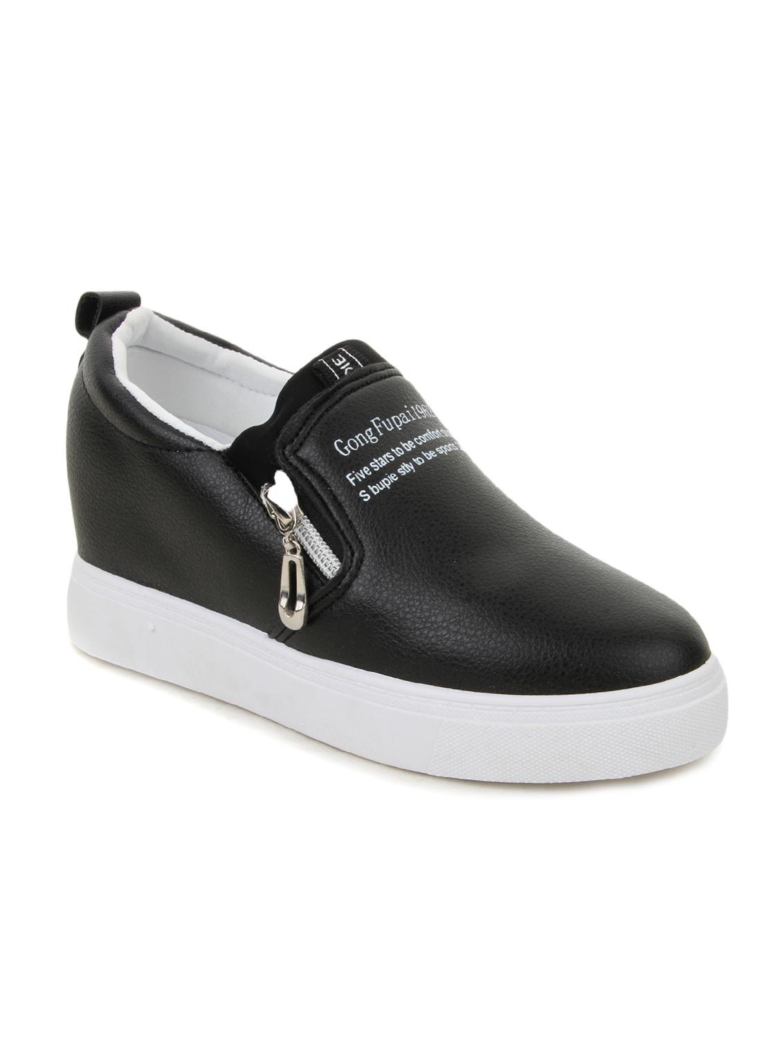 black canvas casual shoes - 12815530 - Zoom Image - 0