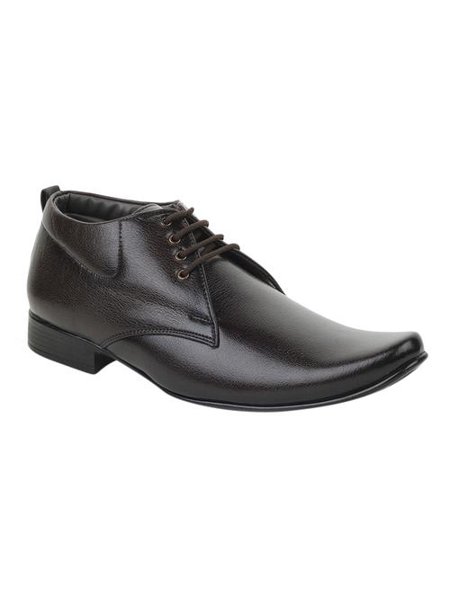 brown leather lace up derby - 12816315 -  Standard Image - 0