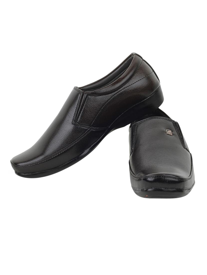 brown leatherette slip on - 12816323 - Standard Image - 3