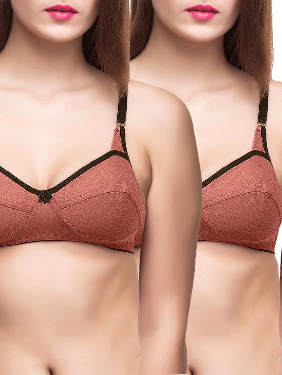 set of 2 orange hosiery bras - 12827860 - Zoom Image - 0