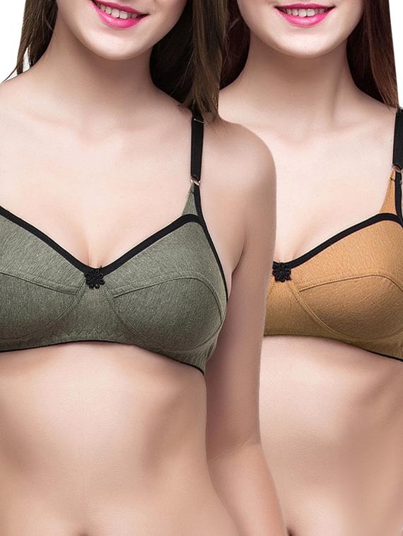 set of 2 floral patch bra - 12827871 - Zoom Image - 0