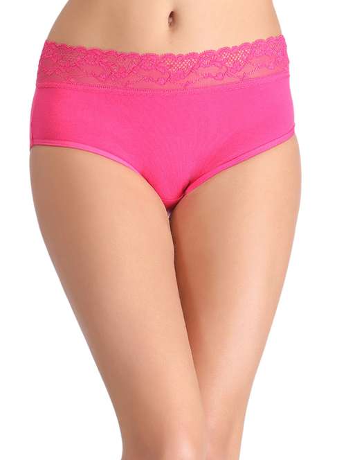 pink cotton hipster panty - 12832909 - Standard Image - 0
