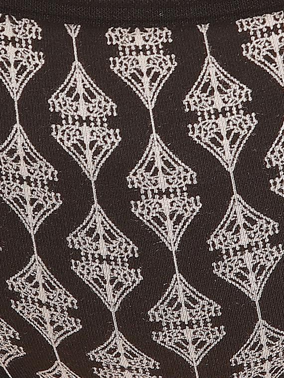 black printed cotton hipster panty - 12832928 - Standard Image - 3
