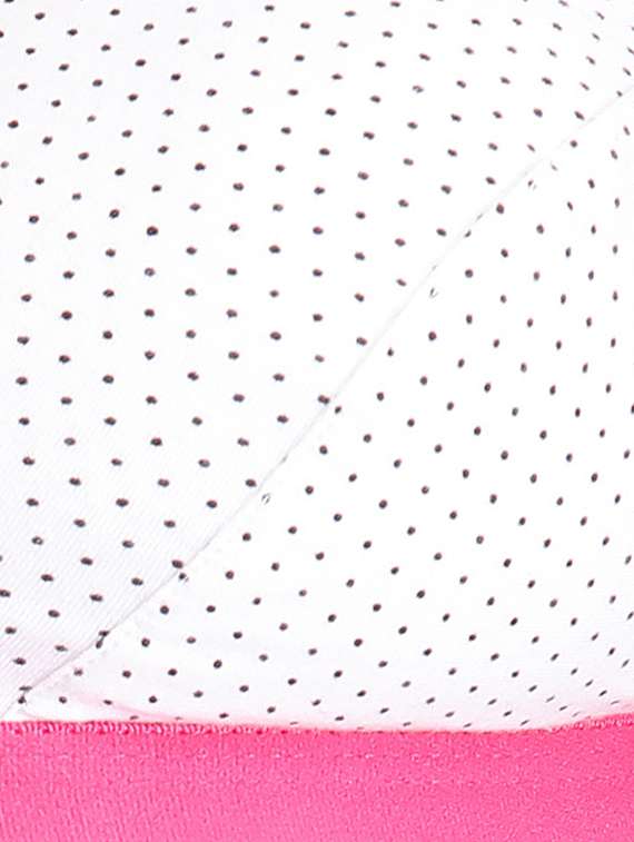 white polka dots printed cotton bra - 12832992 - Standard Image - 3