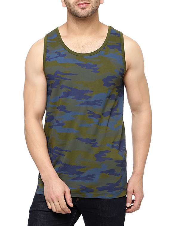 olive green cotton blend vest