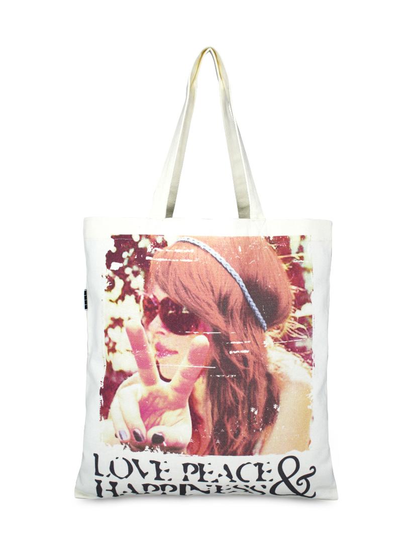 offwhite canvas tote bag