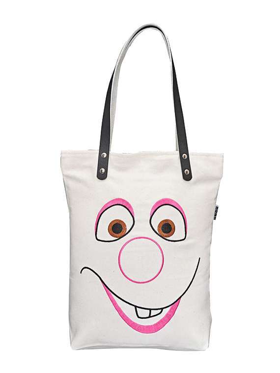 white canvas tote