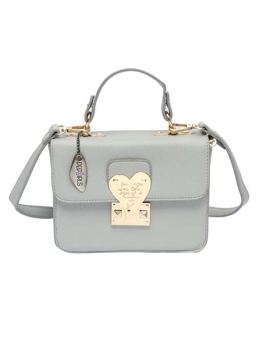 grey leatherette sling bag - 12885271 -  Standard Image - 0