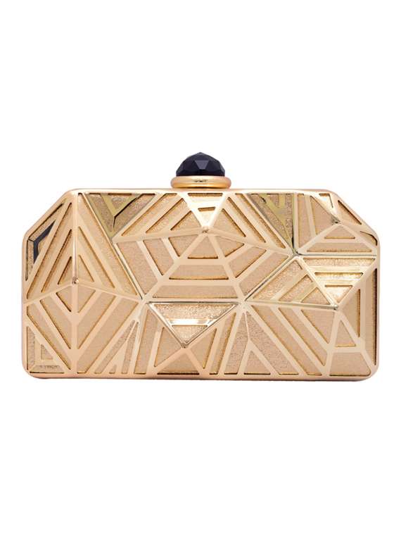 gold metal clutch