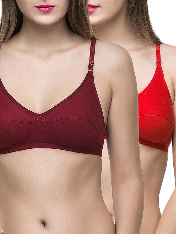 set of 2 floral patch bra - 12894590 - Zoom Image - 0
