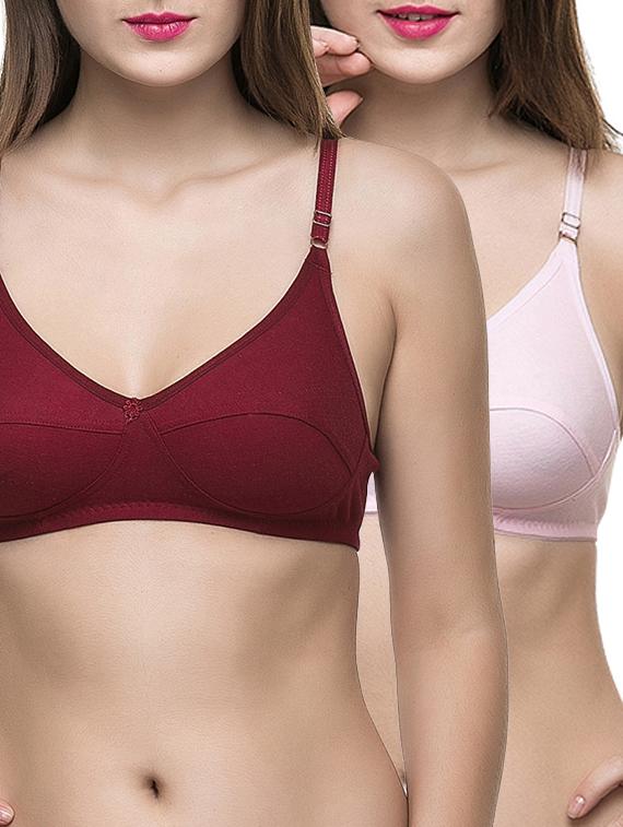 set of 2 floral patch bra - 12894595 - Zoom Image - 0