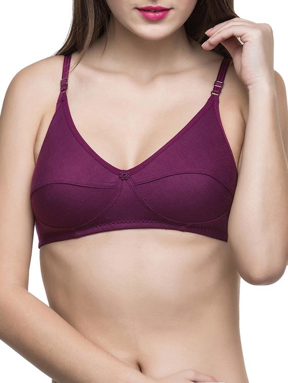 floral patch solid bra  - 12894612 -  Zoom Image - 0