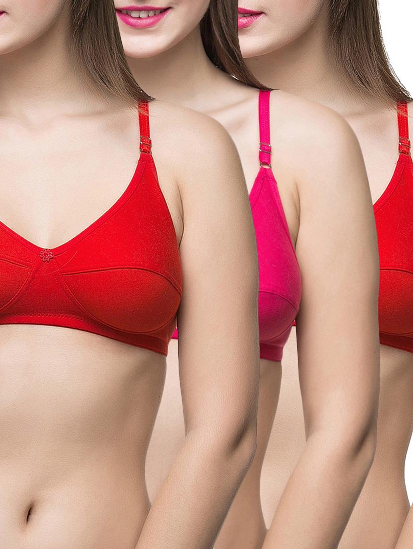 set of 3 floral patch bra - 12894644 - Zoom Image - 0