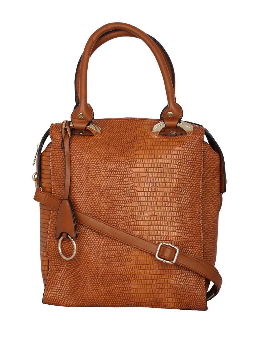 brown leatherette handbag - 12895103 -  Zoom Image - 0