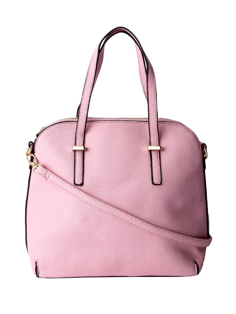 pink leatherette handbag - 12895109 - Zoom Image - 0