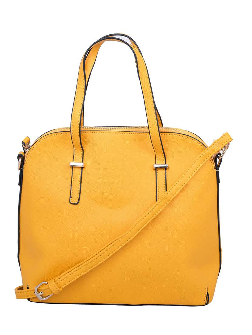 yellow leatherette handbag - 12895112 - Zoom Image - 0
