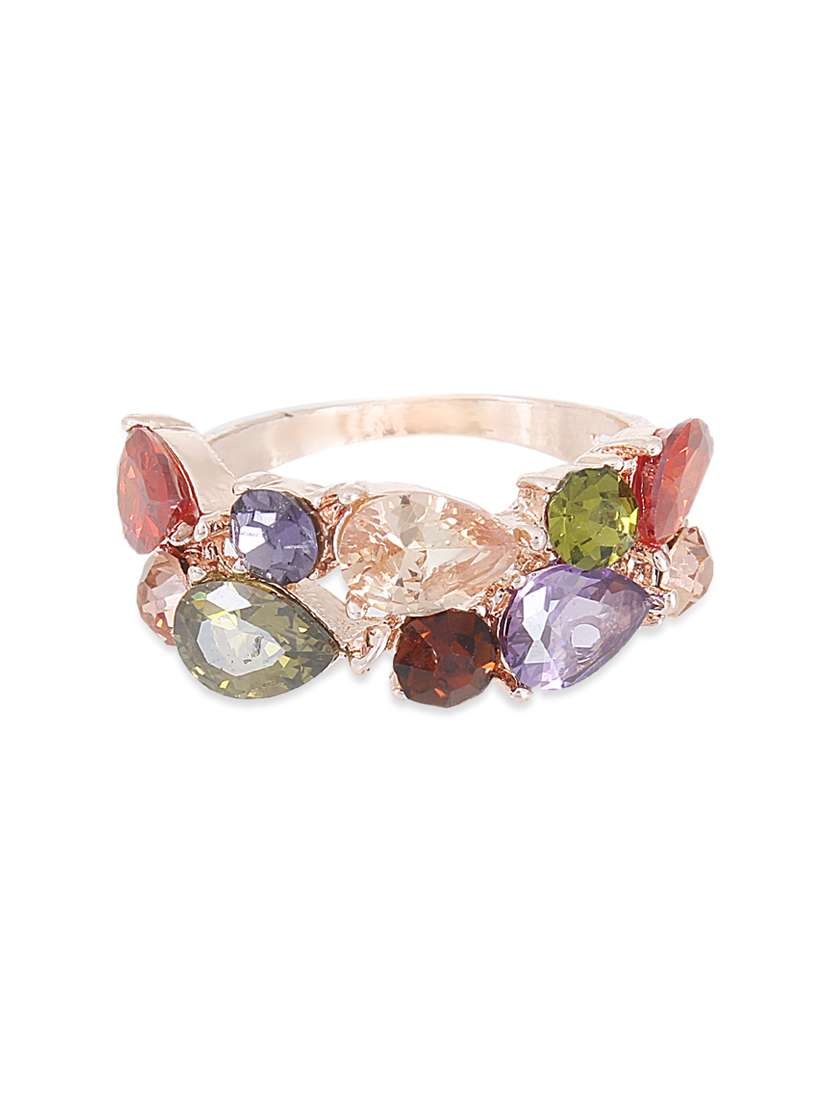 multi metal hand ring