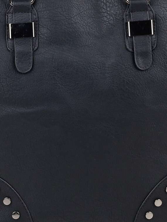 black polyester handbag - 12905423 - Standard Image - 3