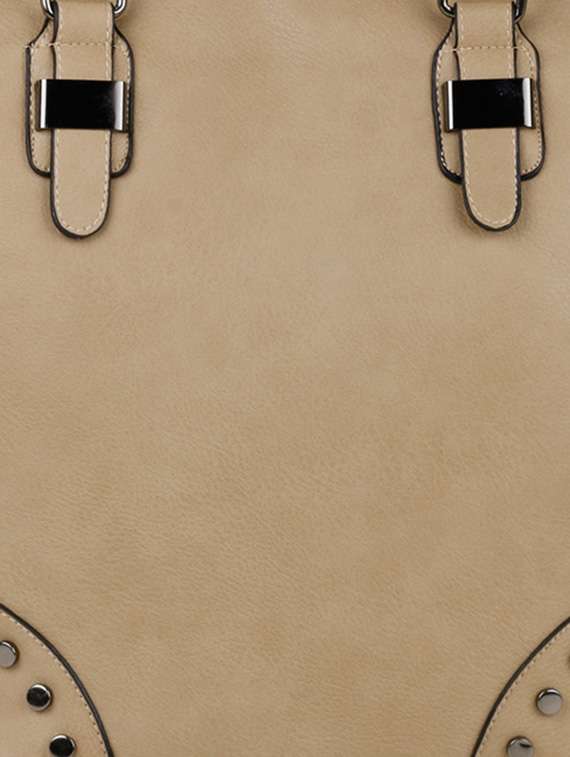 beige polyester handbag - 12905424 -  Standard Image - 3