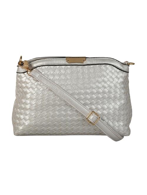 silver polyester sling bag - 12905430 -  Standard Image - 0
