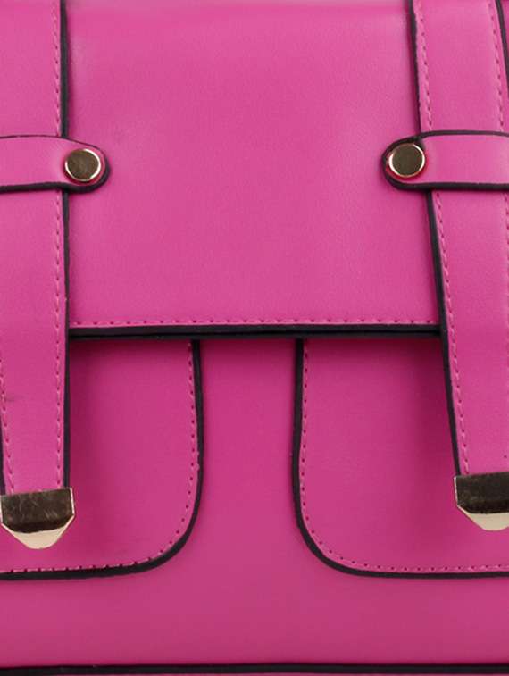 pink polyester regular satchel - 12905441 -  Standard Image - 3