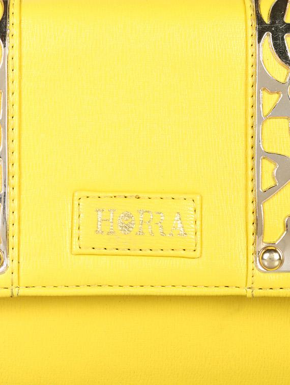 yellow leatherette sling bag - 12906290 - Standard Image - 3