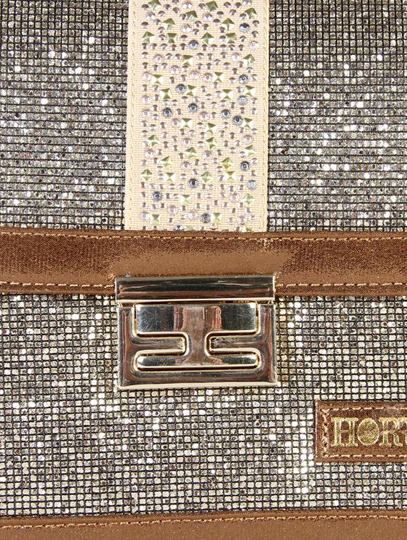 embellished gold leatherette sling bag - 12906291 - Standard Image - 3