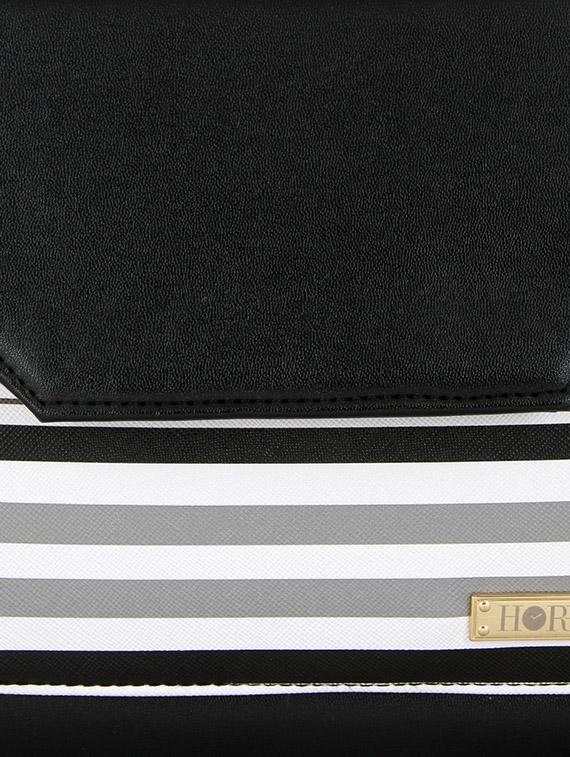 black leatherette sling bag - 12906294 - Standard Image - 3