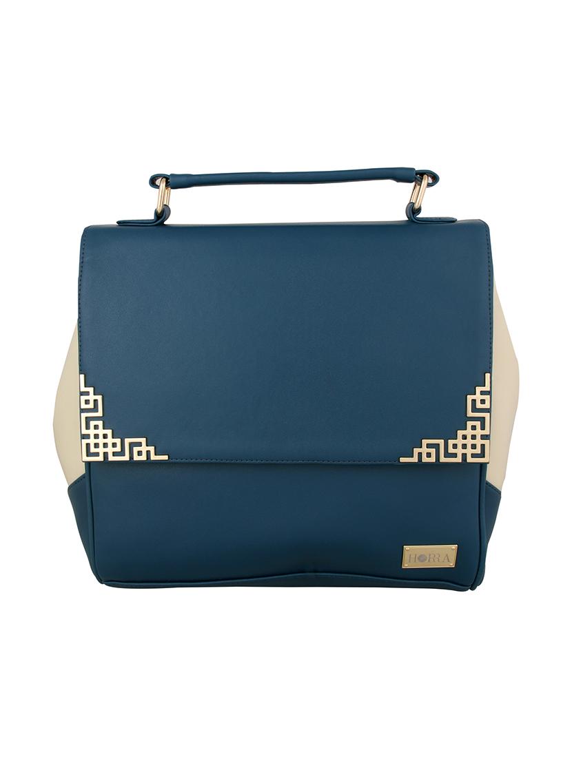 blue leatherette handbag - 12906299 - Zoom Image - 0