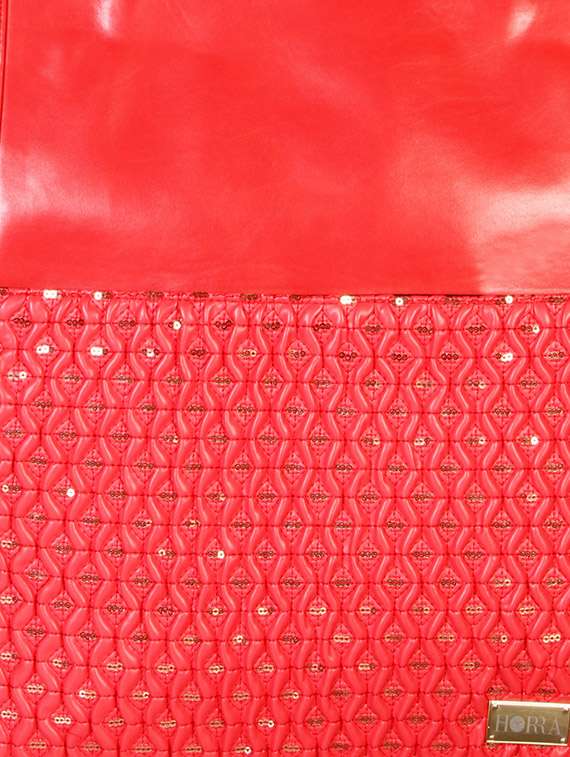 red leatherette handbag - 12906305 -  Standard Image - 3