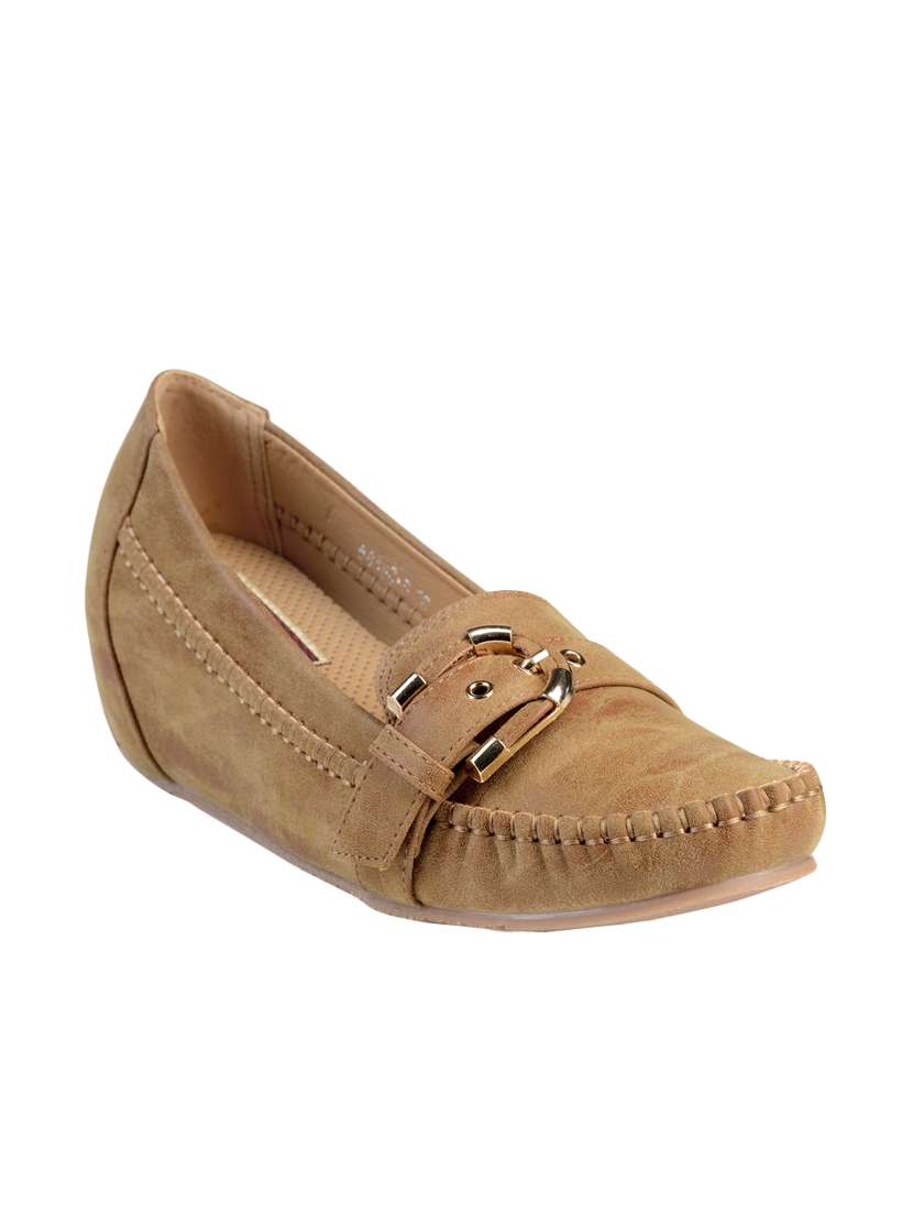 beige  slip on loafer