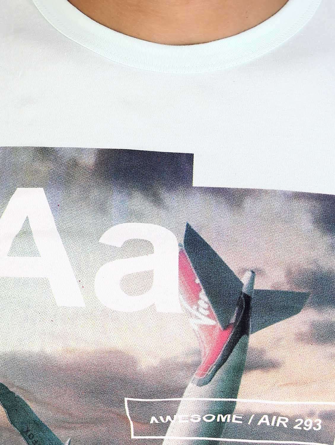 mint green cotton graphic t-shirt - 12910917 -  Standard Image - 3