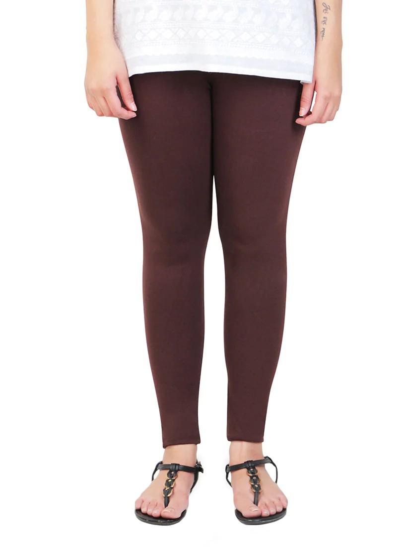brown cotton leggings
