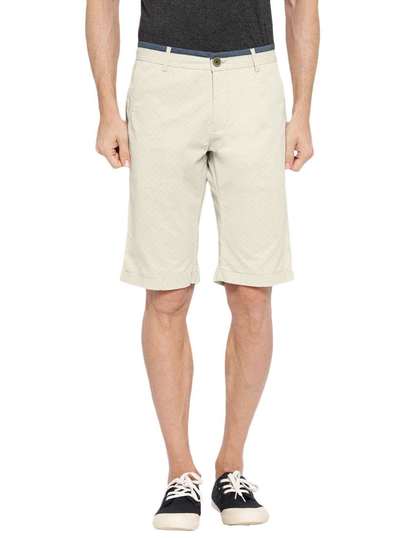 beige cotton shorts - 12914484 -  Zoom Image - 0
