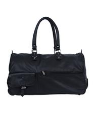 black leatherette luggage