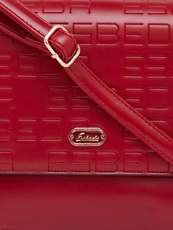 red synthetic leather sling bag - 12929460 - Standard Image - 3