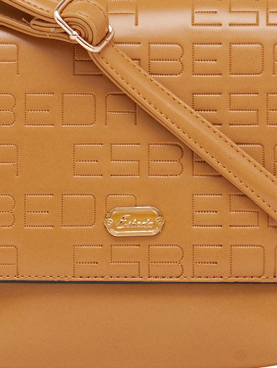 beige synthetic leather sling bag - 12929461 - Standard Image - 3