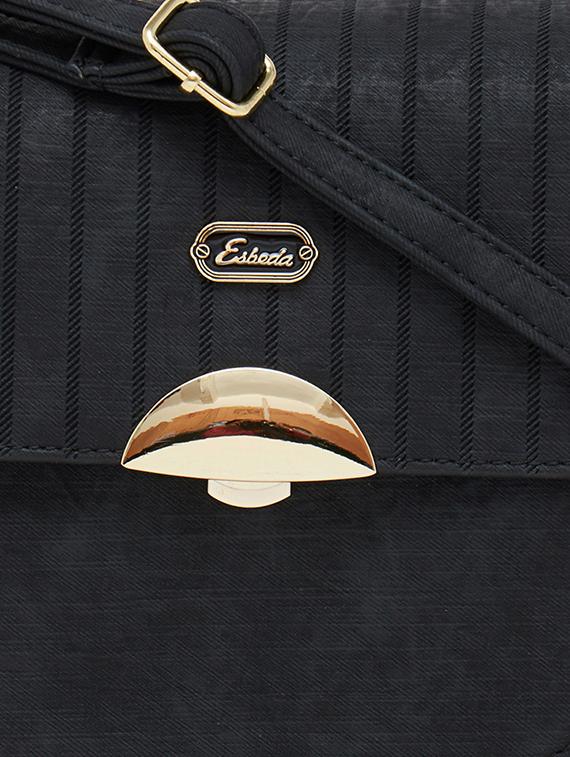 black synthetic leather sling bag - 12929468 - Standard Image - 3