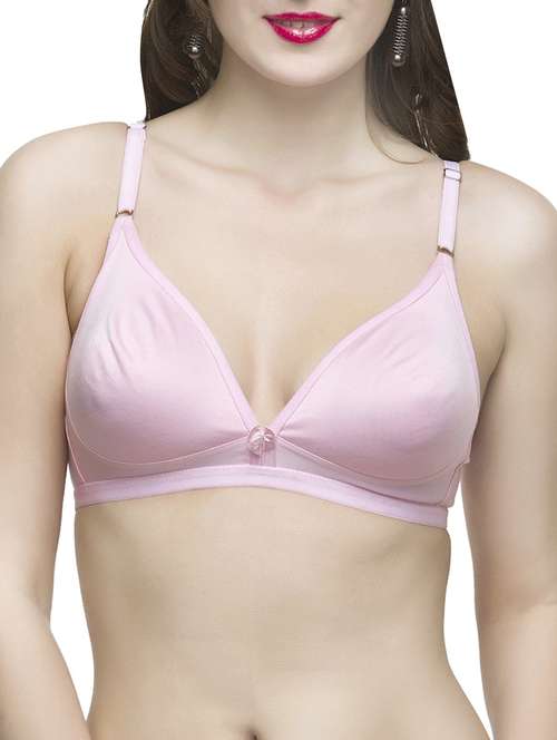 light pink hosery bra - 12932132 - Standard Image - 0