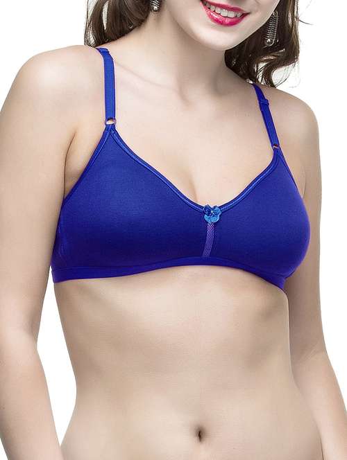 blue hosery tshirt bra - 12932146 -  Standard Image - 0
