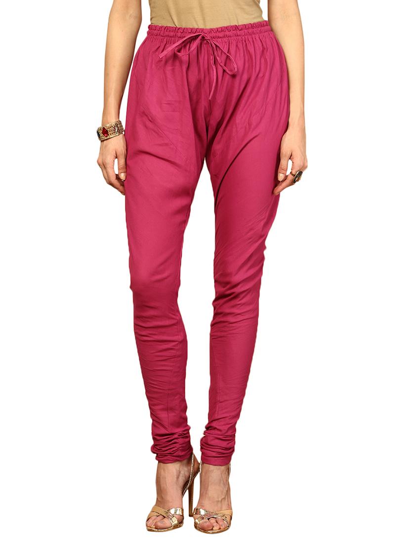 pink cotton churidar
