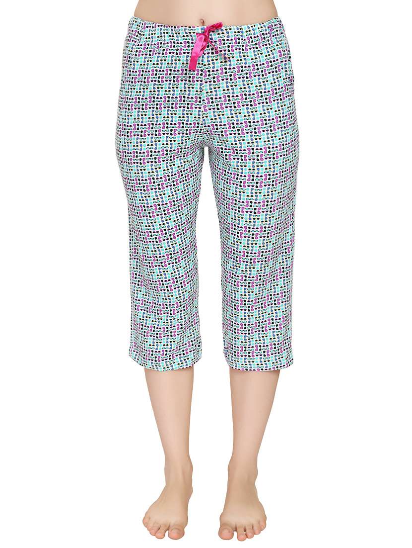 multicolored printed cotton capri - 12943262 - Zoom Image - 0