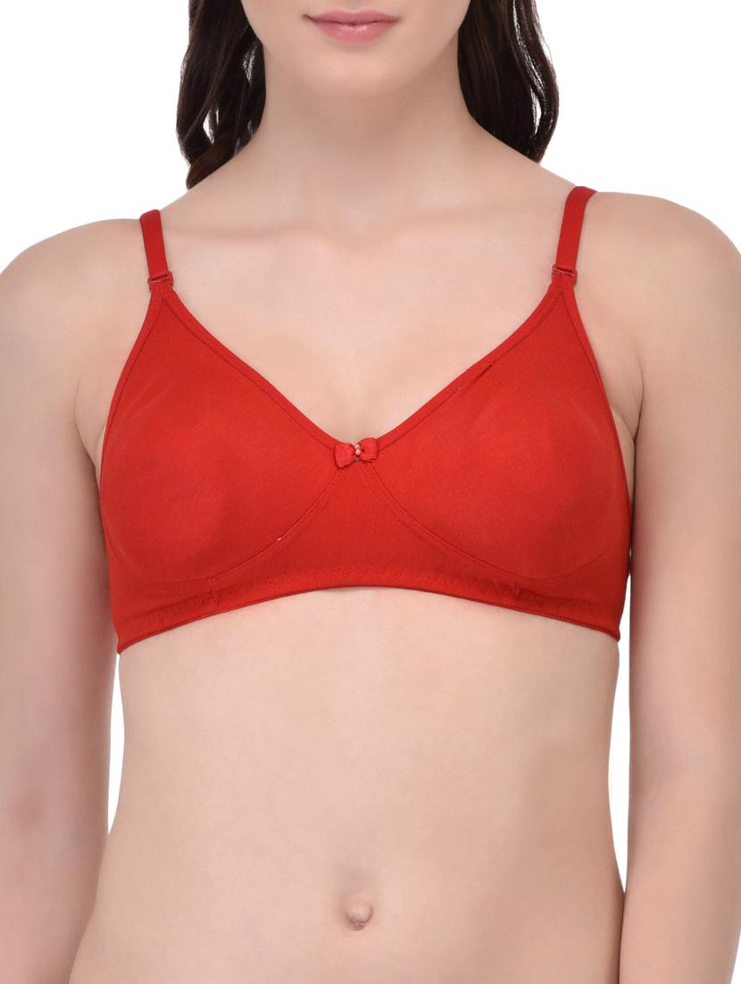 red cotton tshirt bra - 12948661 - Zoom Image - 0