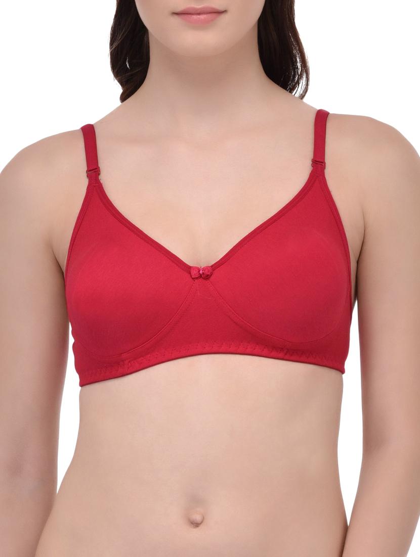 red cotton t-shirt bra - 12948662 - Zoom Image - 0