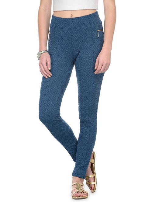 blue cotton jeggings - 12954102 - Standard Image - 0