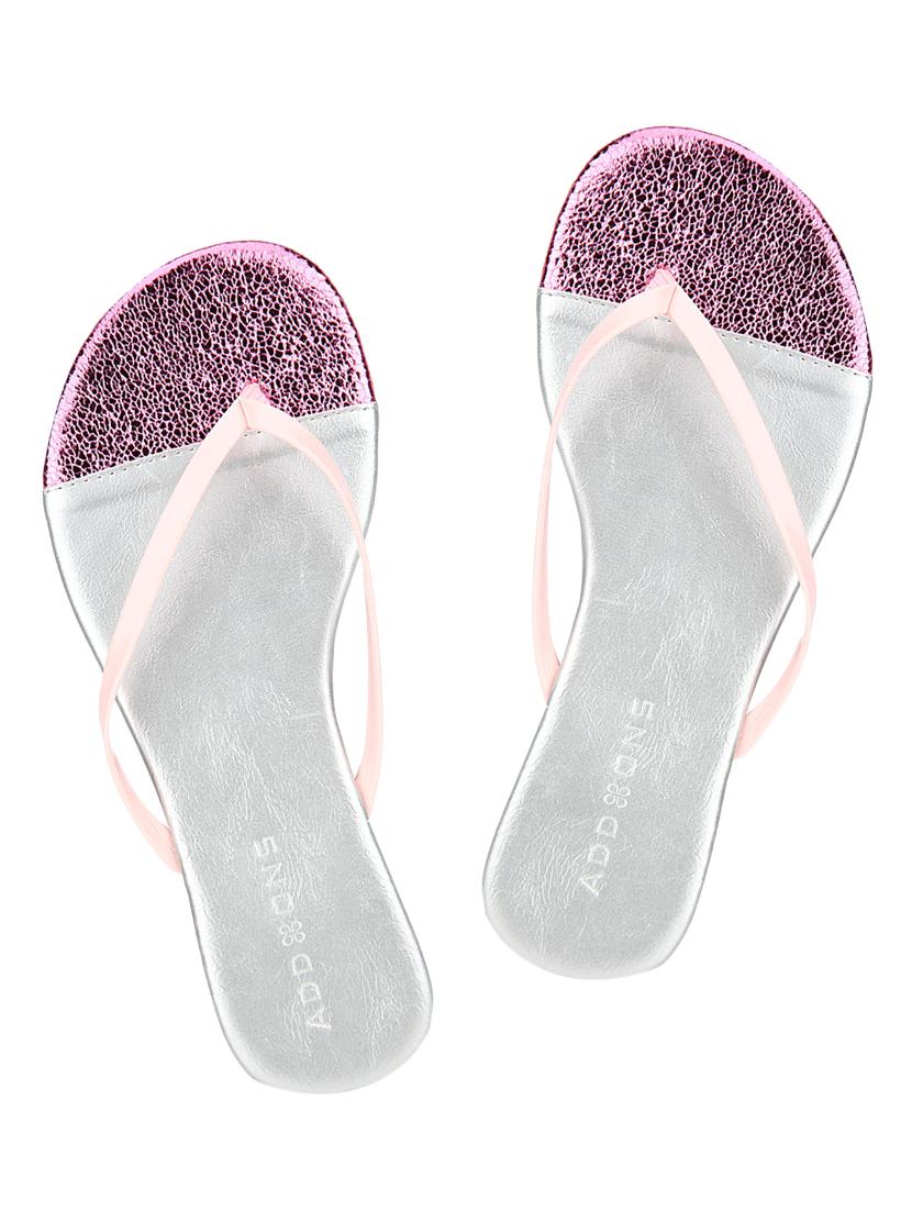 pink pu toe separator sandals - 12960493 - Standard Image - 3