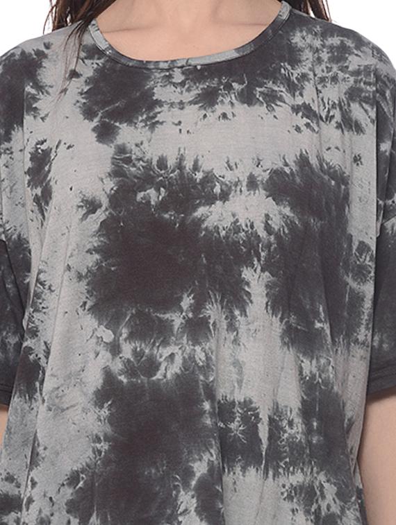 grey printed cotton top - 12965531 - Standard Image - 3