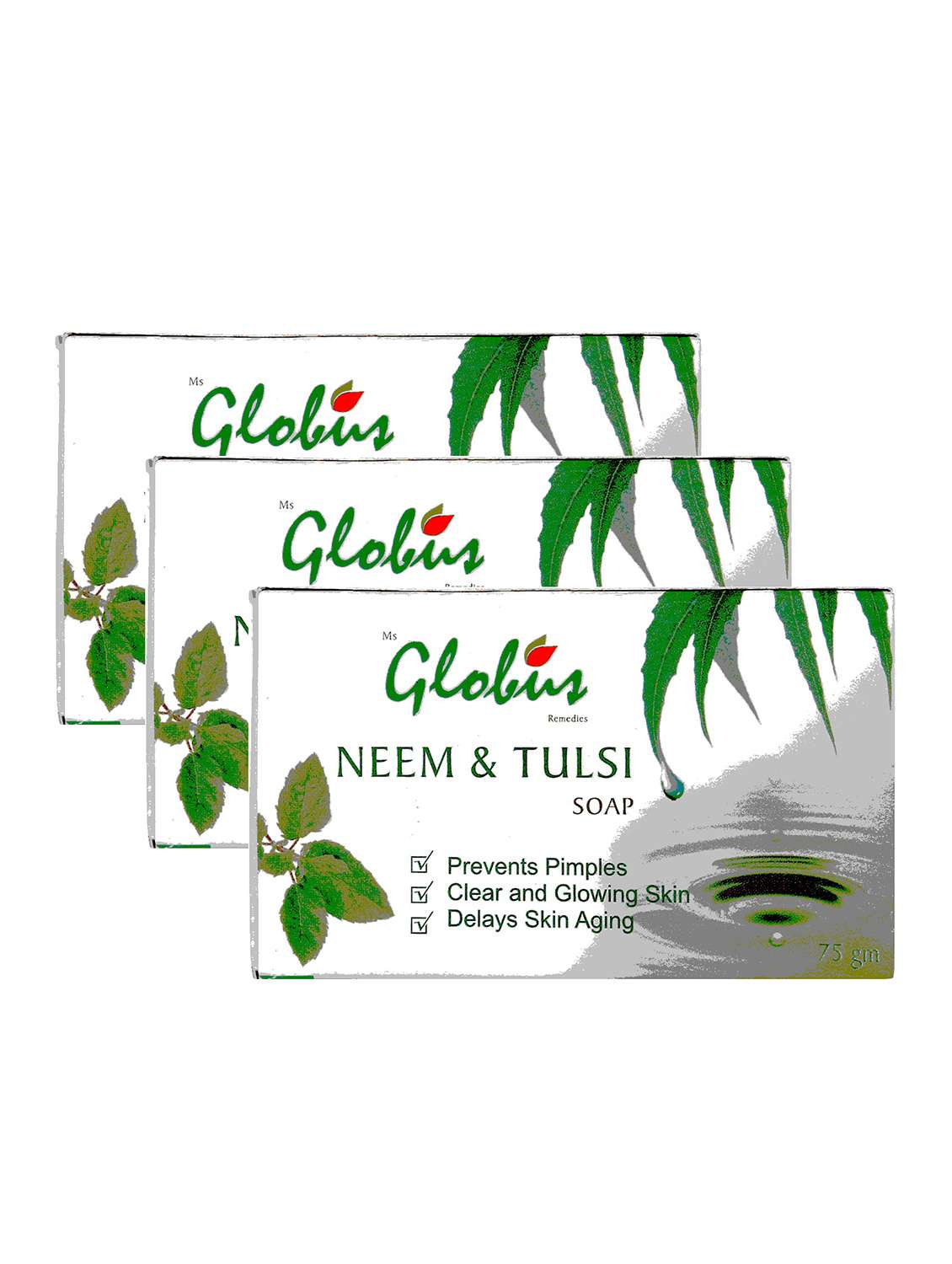 globus neem&tulsi soap(pack of 3)