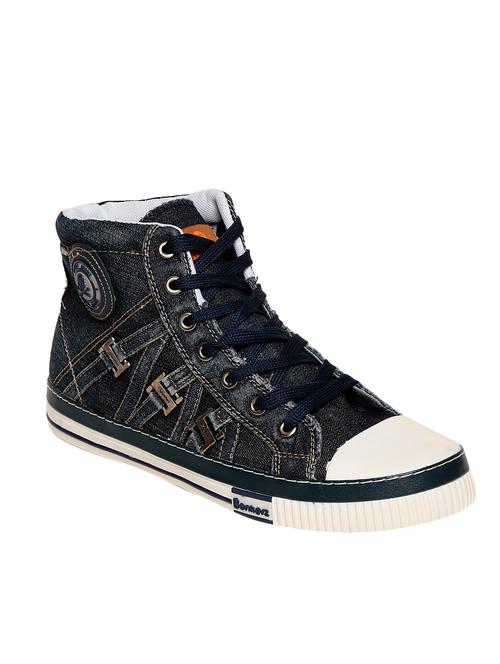 black denim lace up sneaker - 12969732 - Standard Image - 0