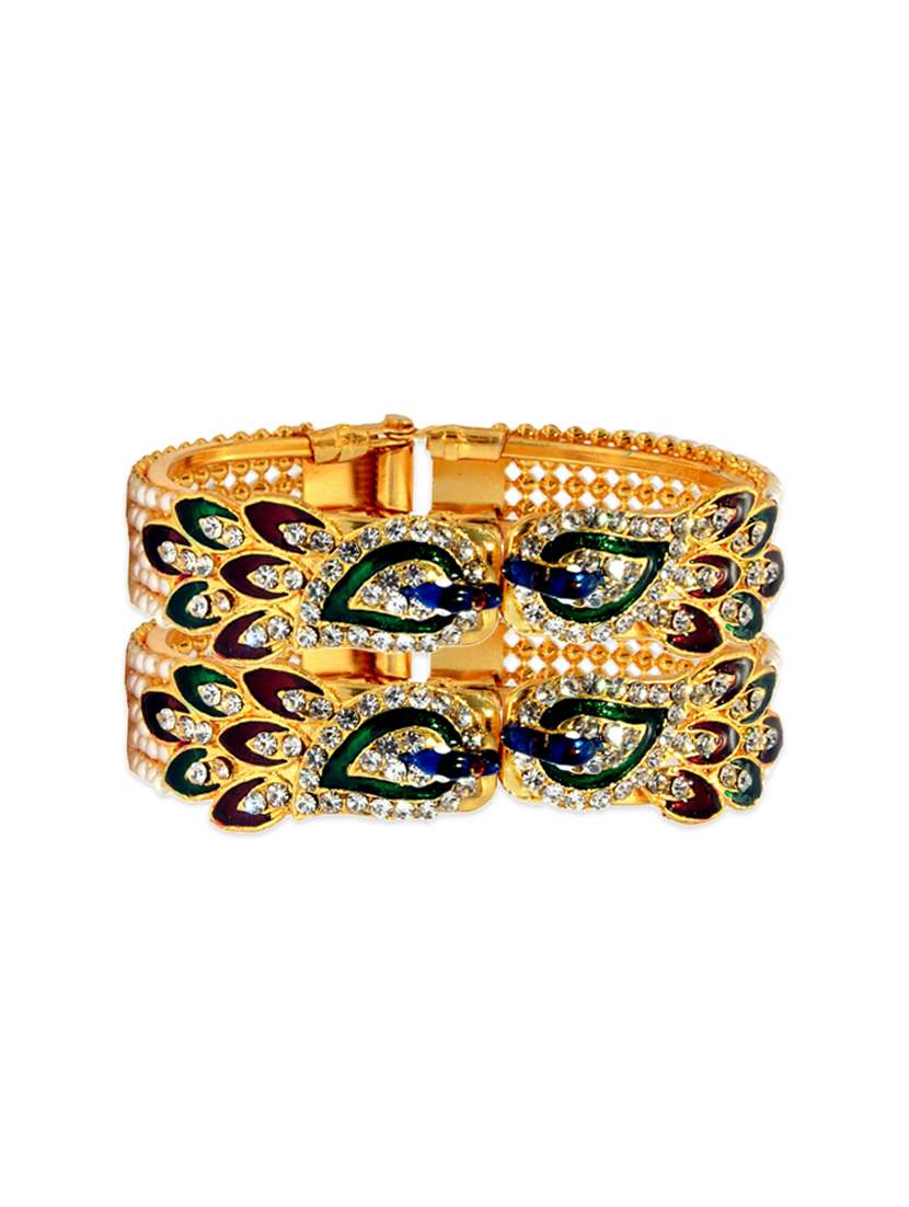 multi colored metal bangle